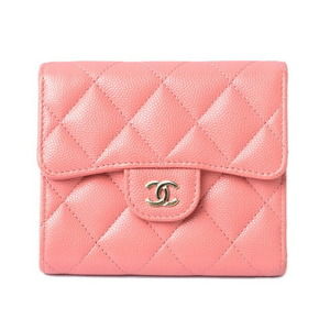 CHANEL 3-FWallet Caviar Rose